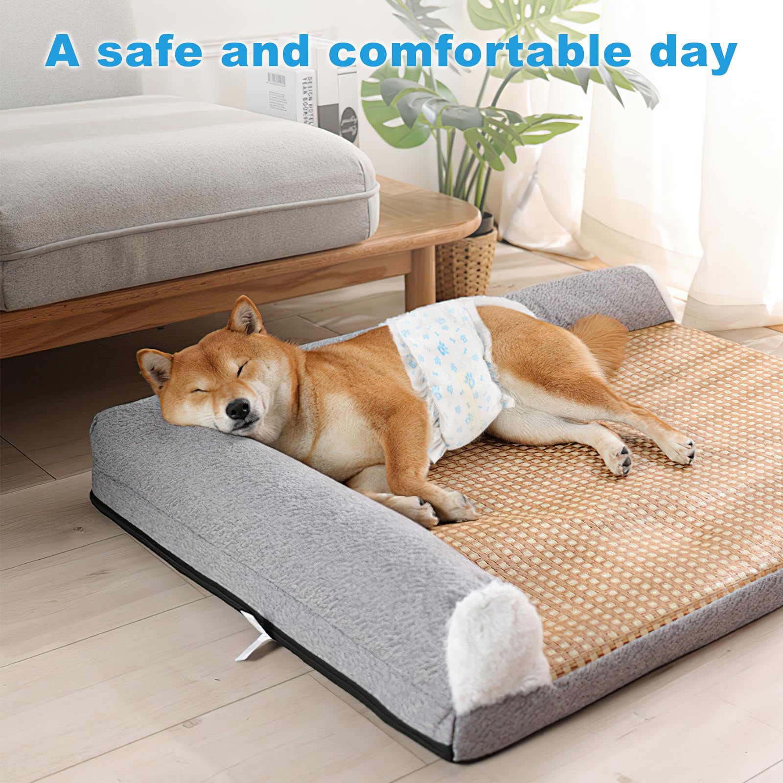 Ajuste de cintura 28–42 cm en Pañales Ypfyed para perro macho.