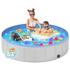 Piscina portátil para perros de YSJILIDE en PVC, ideal para baños y chapuzones al aire libre