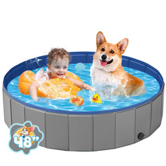 YSJILIDE piscina-perro-portatil-pvc, ideal para enfriar a tu mascota al aire libre.