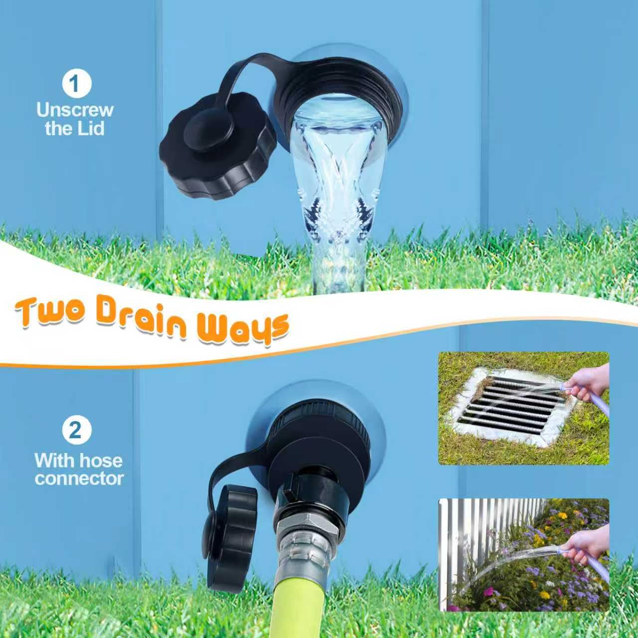 YSJILIDE uso exterior para perros como baño o área de juego.