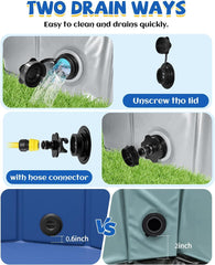 Piscina YSJILIDE de PVC resistente para perros, ideal para uso exterior