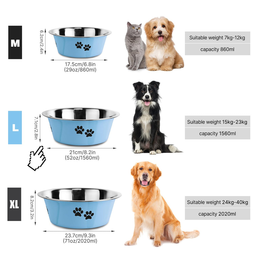 Comedero elevado de YUDANSI para perros medianos, mejora la postura al comer.