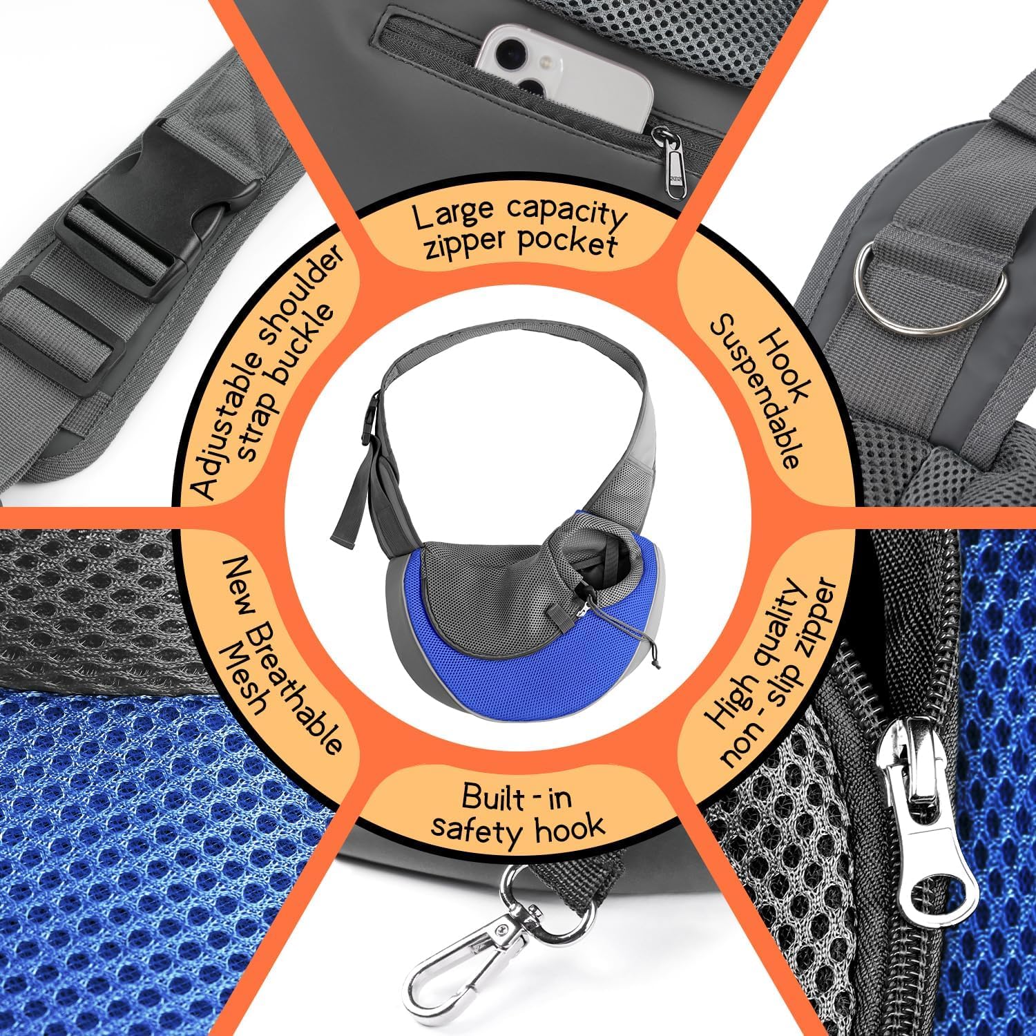 Correas ajustables anti deslizantes de la bandolera YUDODO para un ajuste estable.