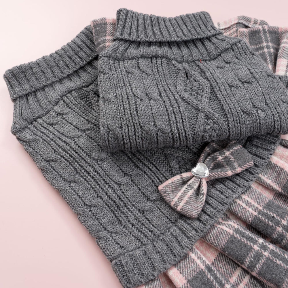 YUDODO conjunto-perro-pequeño-paseo-invierno, ideal para Yorkshire Terrier y Chihuahua