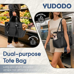 YUDODO interior espacioso con perrito, ofrece espacio para relajarse durante el viaje.