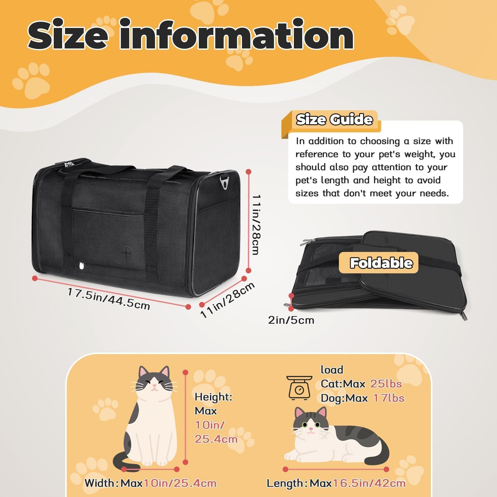 yudodo transportin-gato-grande-acceso-superior: acceso fácil para colocar y quitar a tu mascota.
