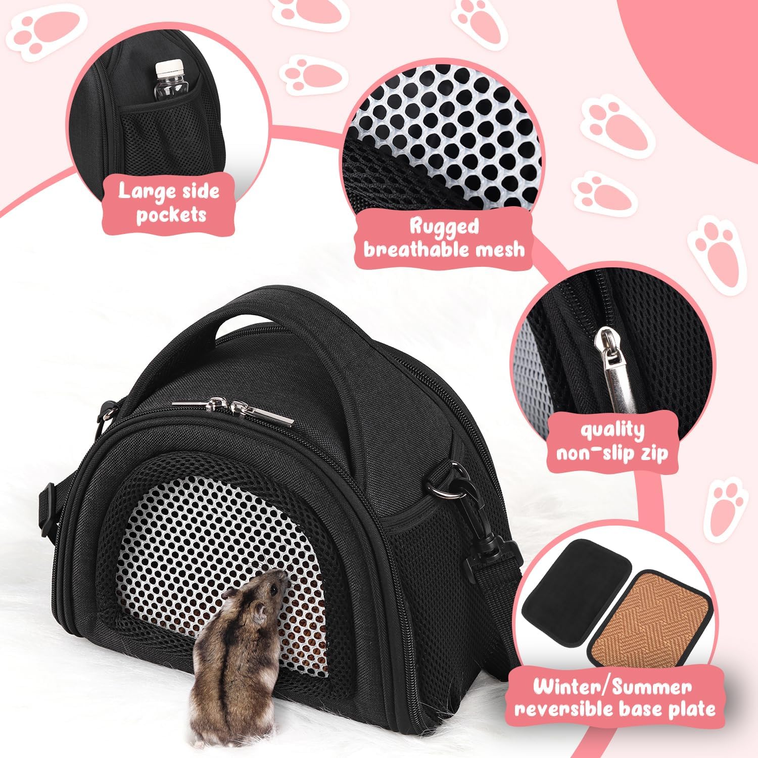 YUDODO ventilacion-microperforada mantiene el aire fresco para la mascota.