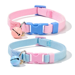 Collar elastico YUDOTE para gato en rosa, cómodo y seguro para uso diario.