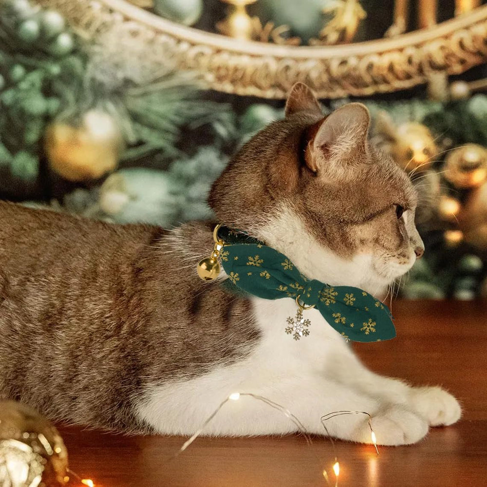 YUDOTE collar de algodón suave, cómodo en la piel de tu felino.