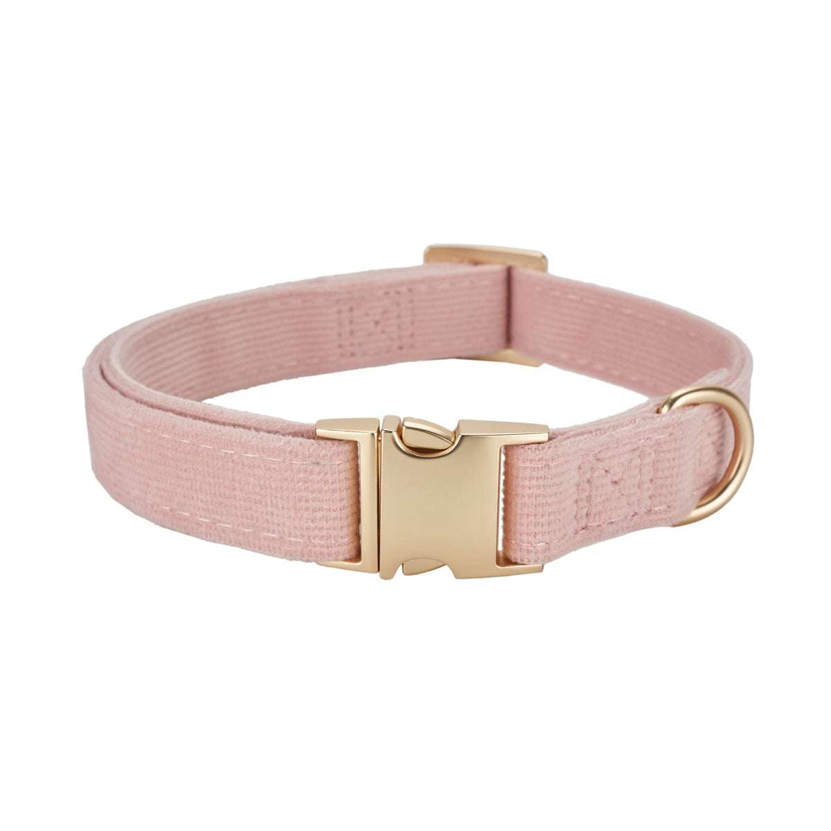 Collar YUDOTE con pana acanalada y cierre dorado, cómodo y duradero.
