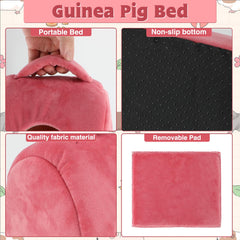 YUEPET cama oso para conejillo de Indias: refugio cálido y adorable.
