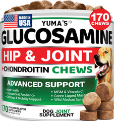 YUMA'S Glucosamina para perros: articulaciones flexibles para caminar con comodidad.