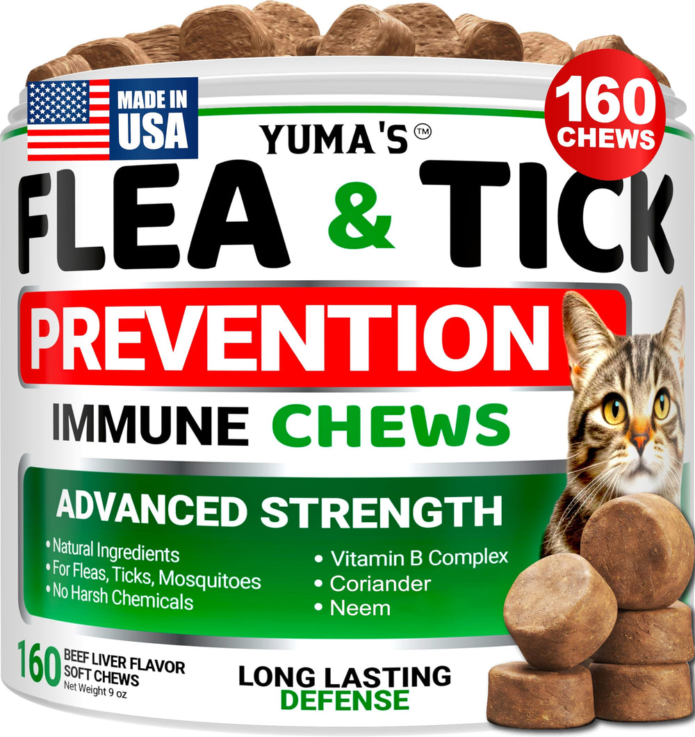 YUMA'S tratamiento antipulgas para gatos en tableta con sabor a carne