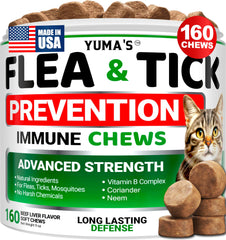 YUMA'S tratamiento antipulgas para gatos en tableta con sabor a carne