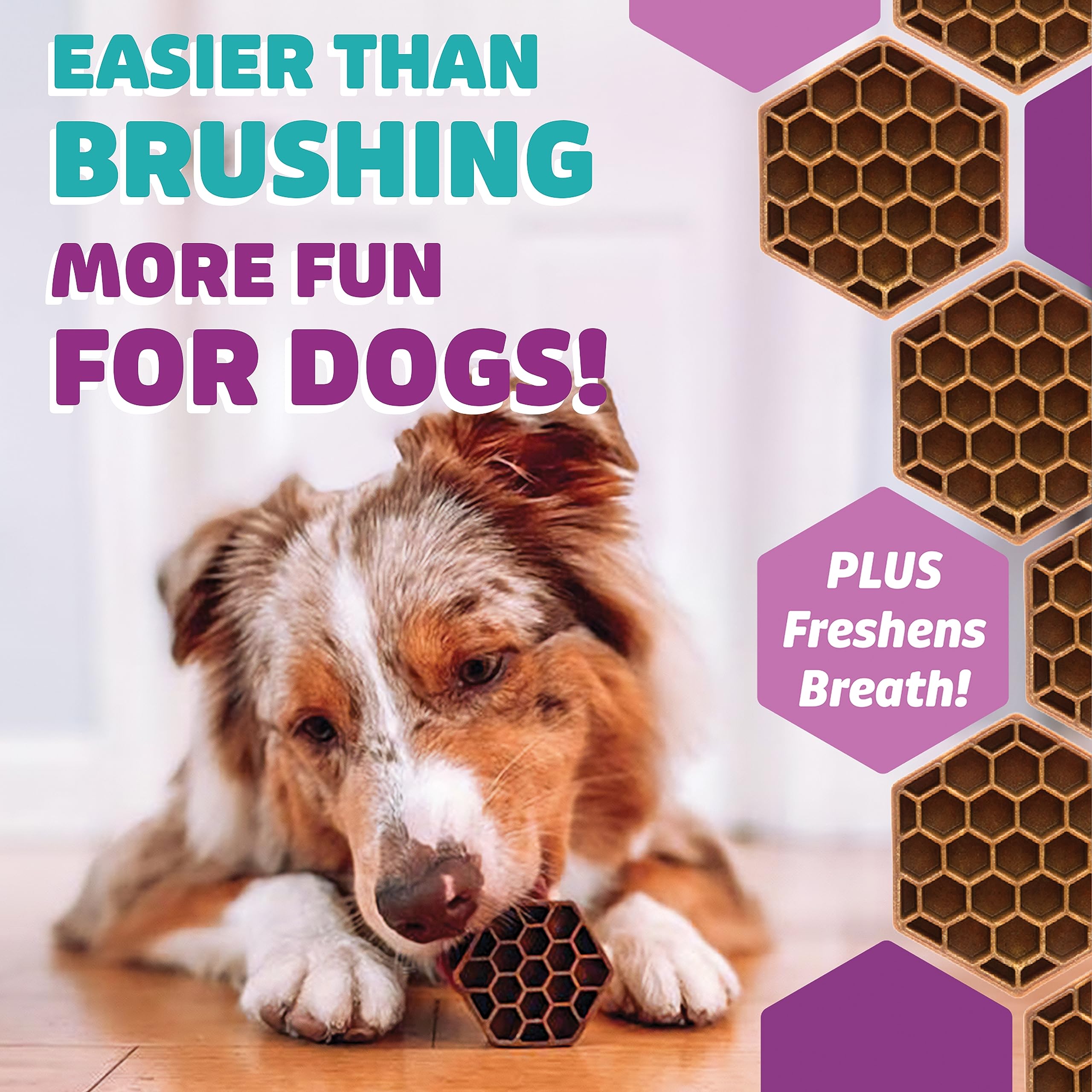 Yummy Combs: limpieza dental diaria y agradable para perros.