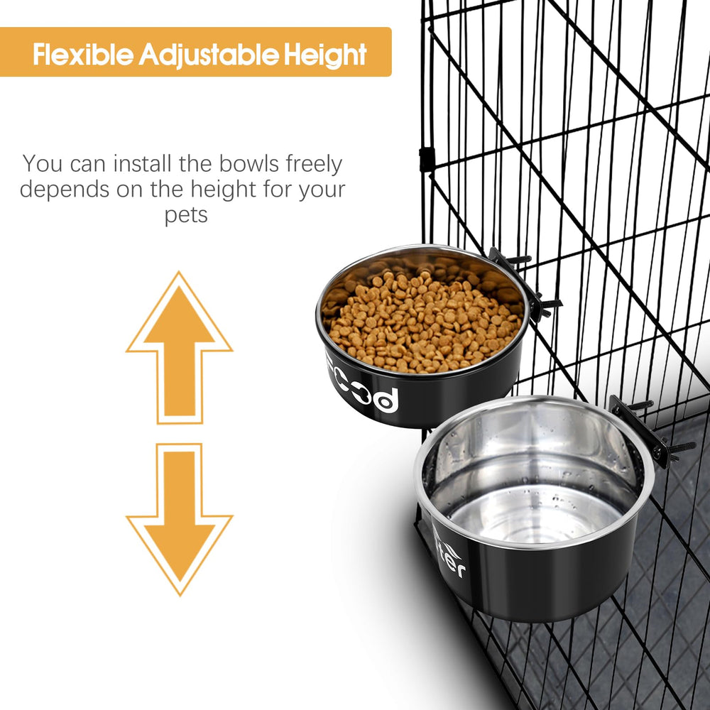 Yummy Sam instalación fácil con soporte estable en jaulas y kennels.