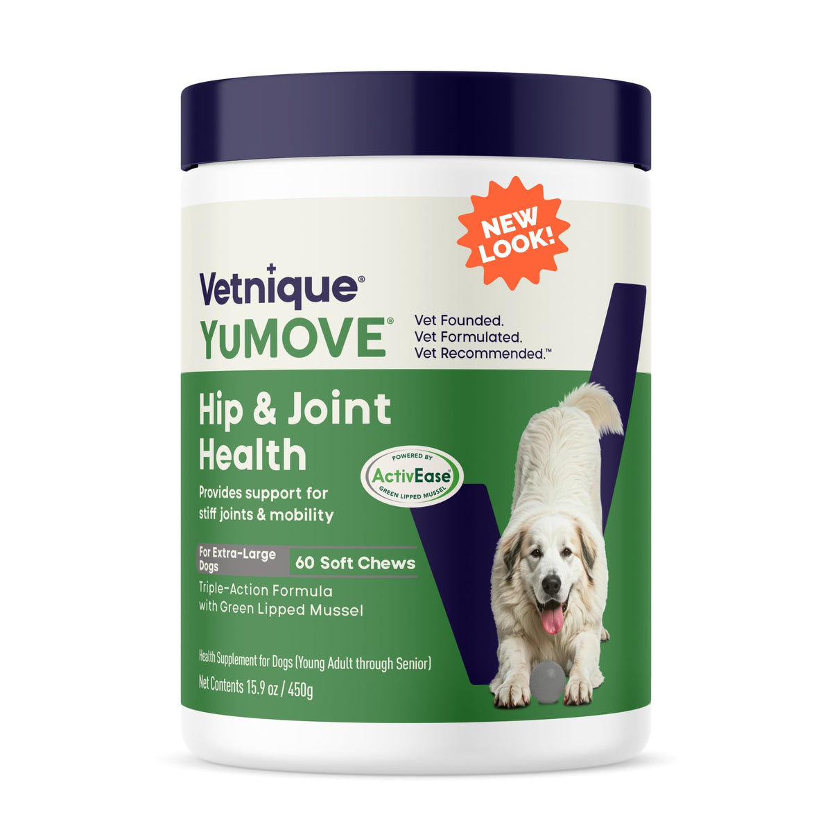 YuMOVE envase de articulaciones para perros, útil en la rutina diaria.