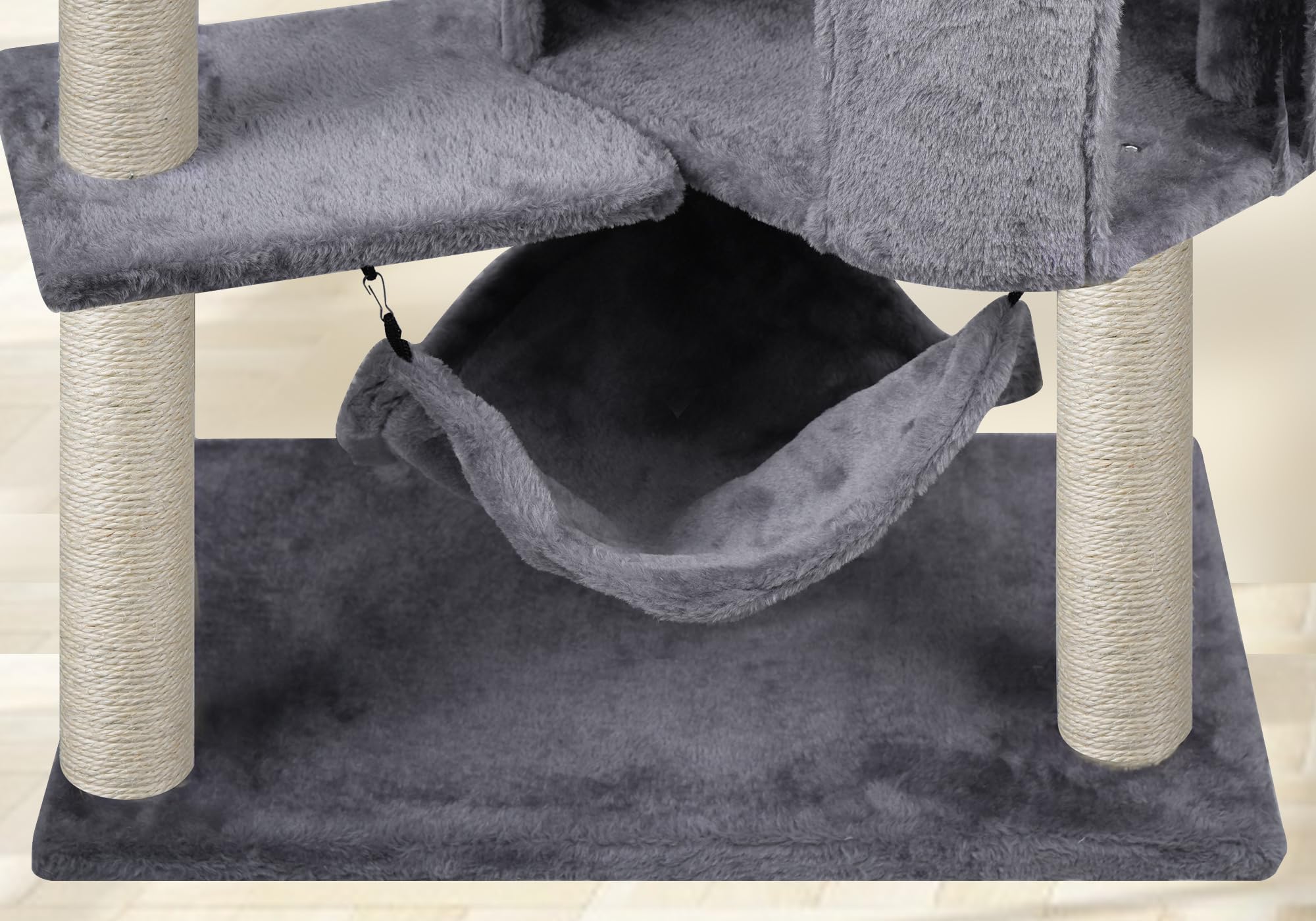 YUNIQUE bola colgante gris para entretenimiento del felino