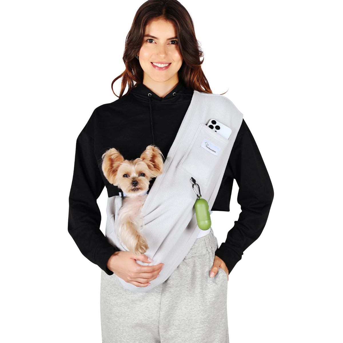Yunpawpet canguro para perro interior cómodo para paseos diarios.