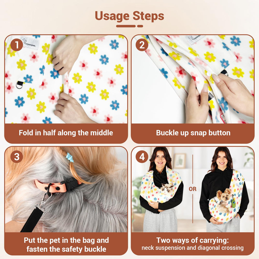 Yunpawpet sling lavable a máquina para un mantenimiento sencillo