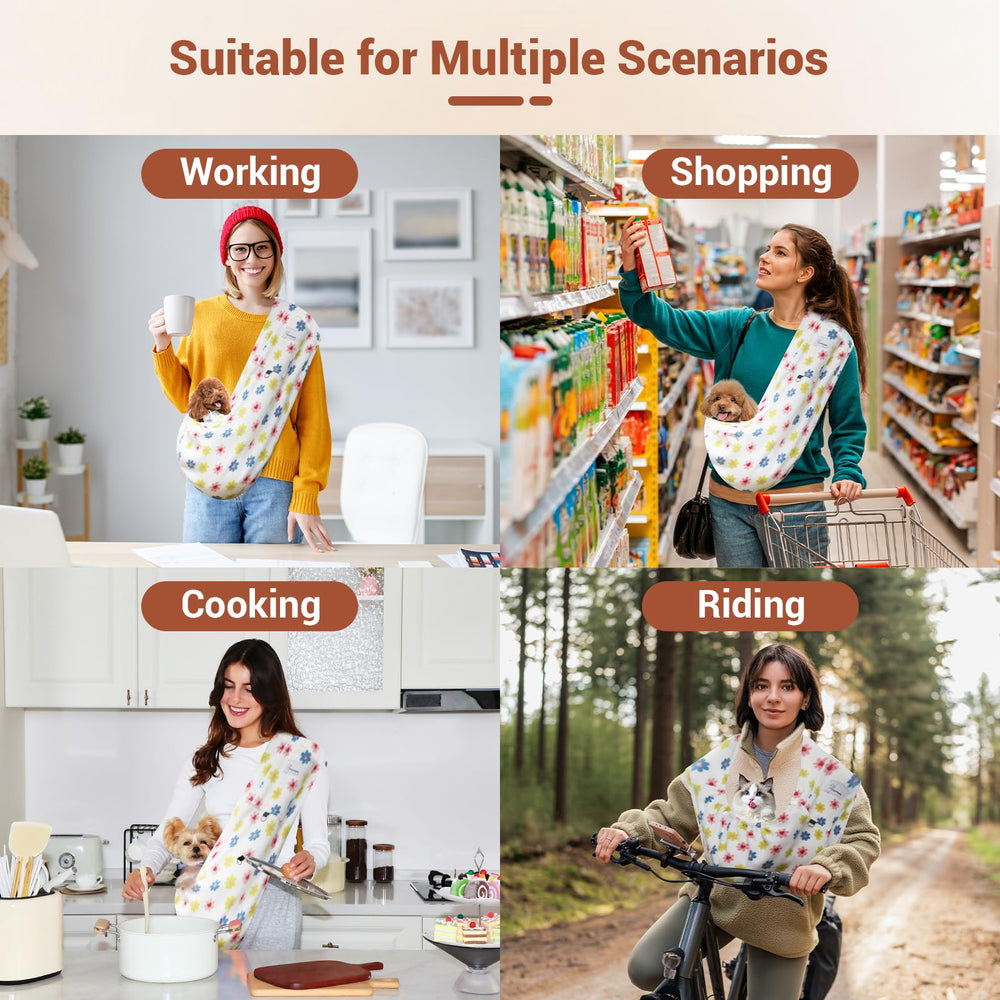 Yunpawpet sling para familias activas con perros pequeños en exterior