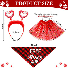 Falda tutu roja de Yunsailing para perros, ideal para ocasiones festivas.