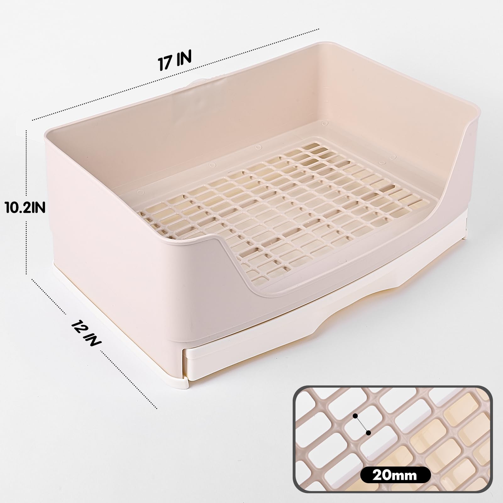 La caja Yuoaes con cajón extraíble facilita limpieza