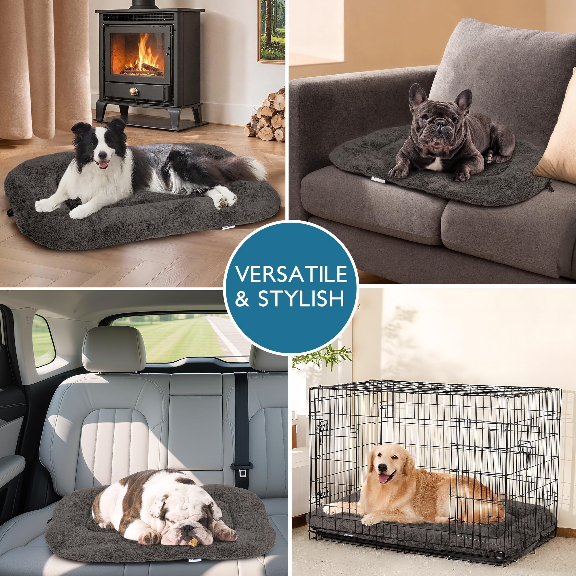 Cama para perro pequeño 24x18 de YUUHENG, lavable.
