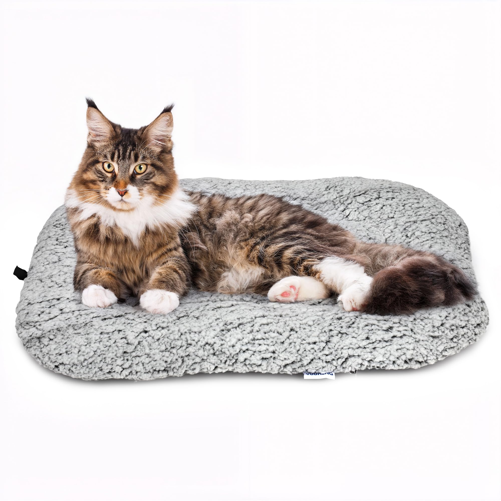 Cama YUUHENG para perro pequeño en jaula de 24x18, descanso cómodo crema