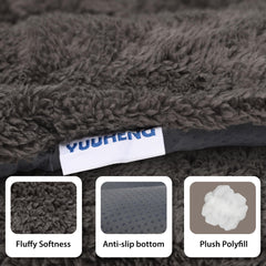Superficie de felpa gris de YUUHENG, toque suave para dormir sin irritación.