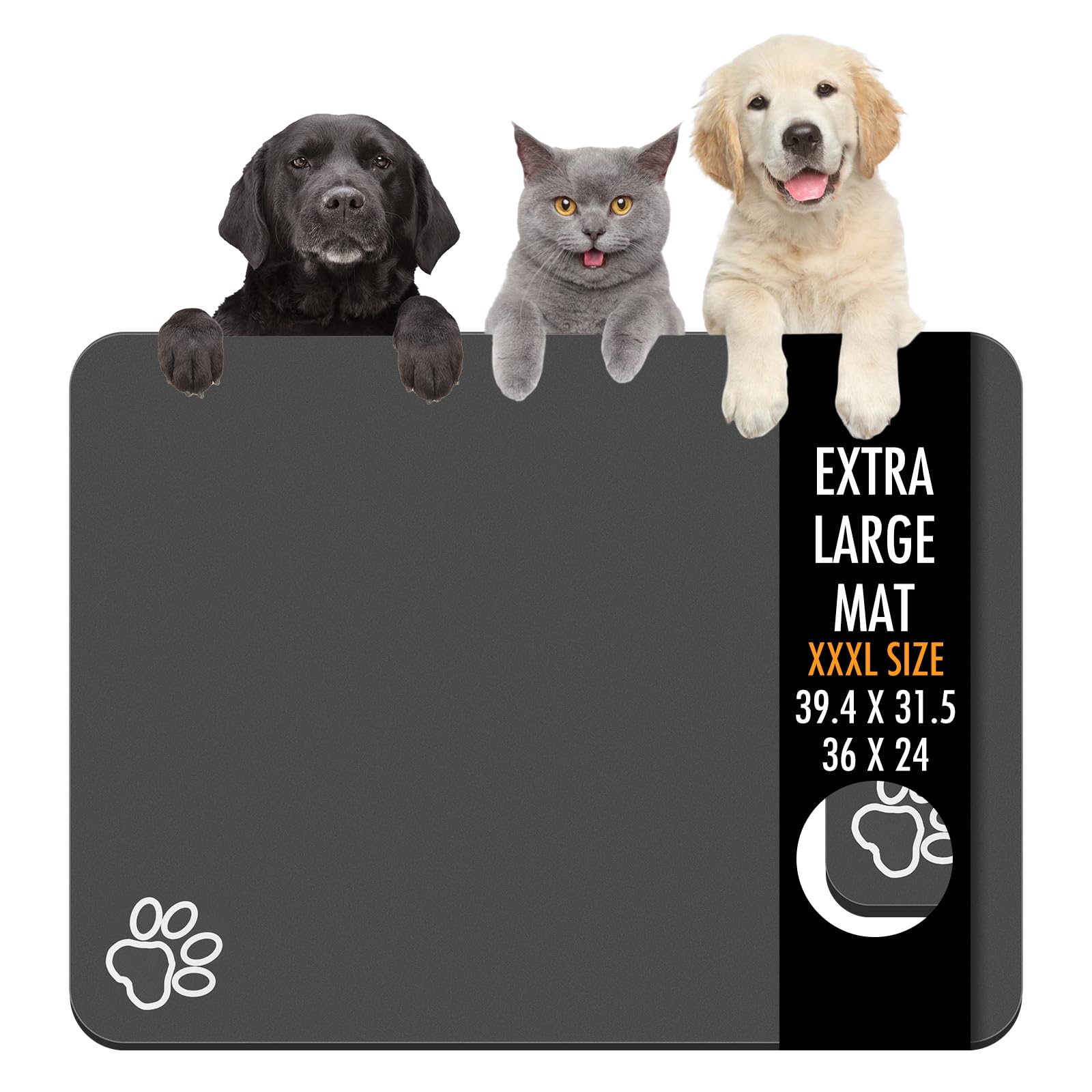 Almohadilla Yuzshin para comida de perro 36x24, ideal para varios cuencos.