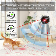 Láser para gatos YVE LIFE con ángulo ajustable para variaciones de juego