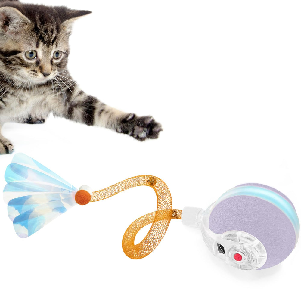 YVE LIFE Pelota interactiva para gatos en interiores, ideal para estimulación lúdica.