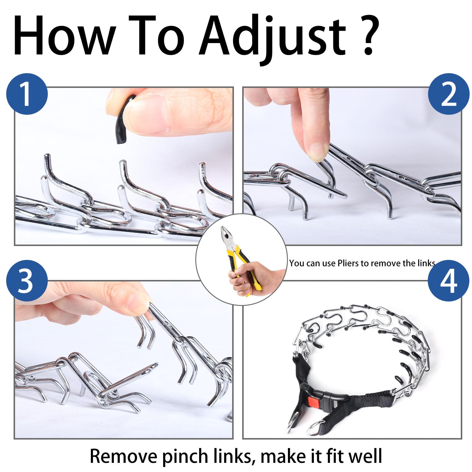 Yvnicll collar de púas para adiestramiento que ayuda a evitar tirones