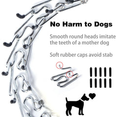 Yvnicll collar de púas con cierre rápido para paseos seguros