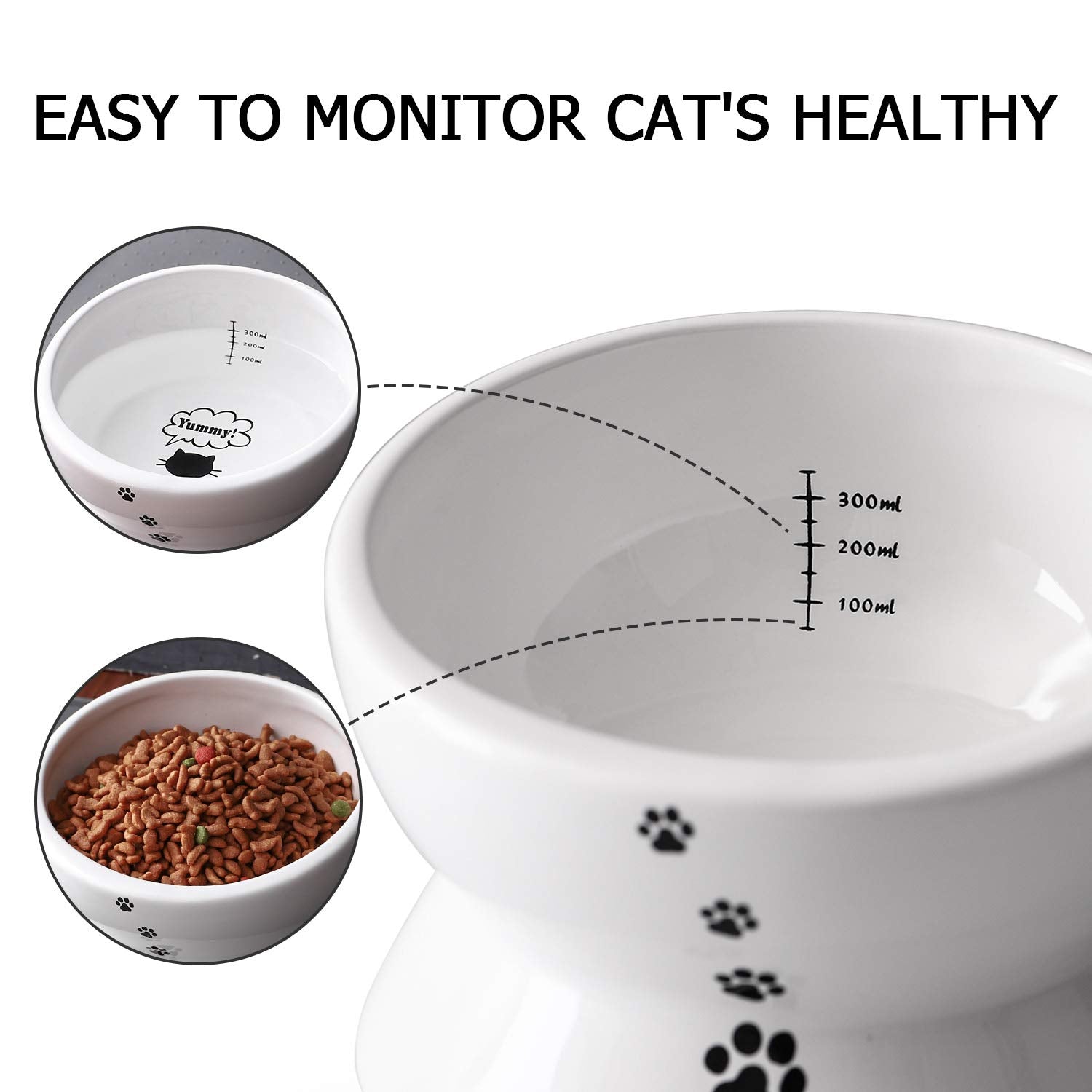 Y YHY diseño estable para gatos mayores con movilidad reducida.