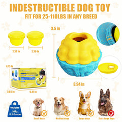 YZHDUXIU Dispensador de premios para perros con tapa doble facilita la alimentación entretenida.