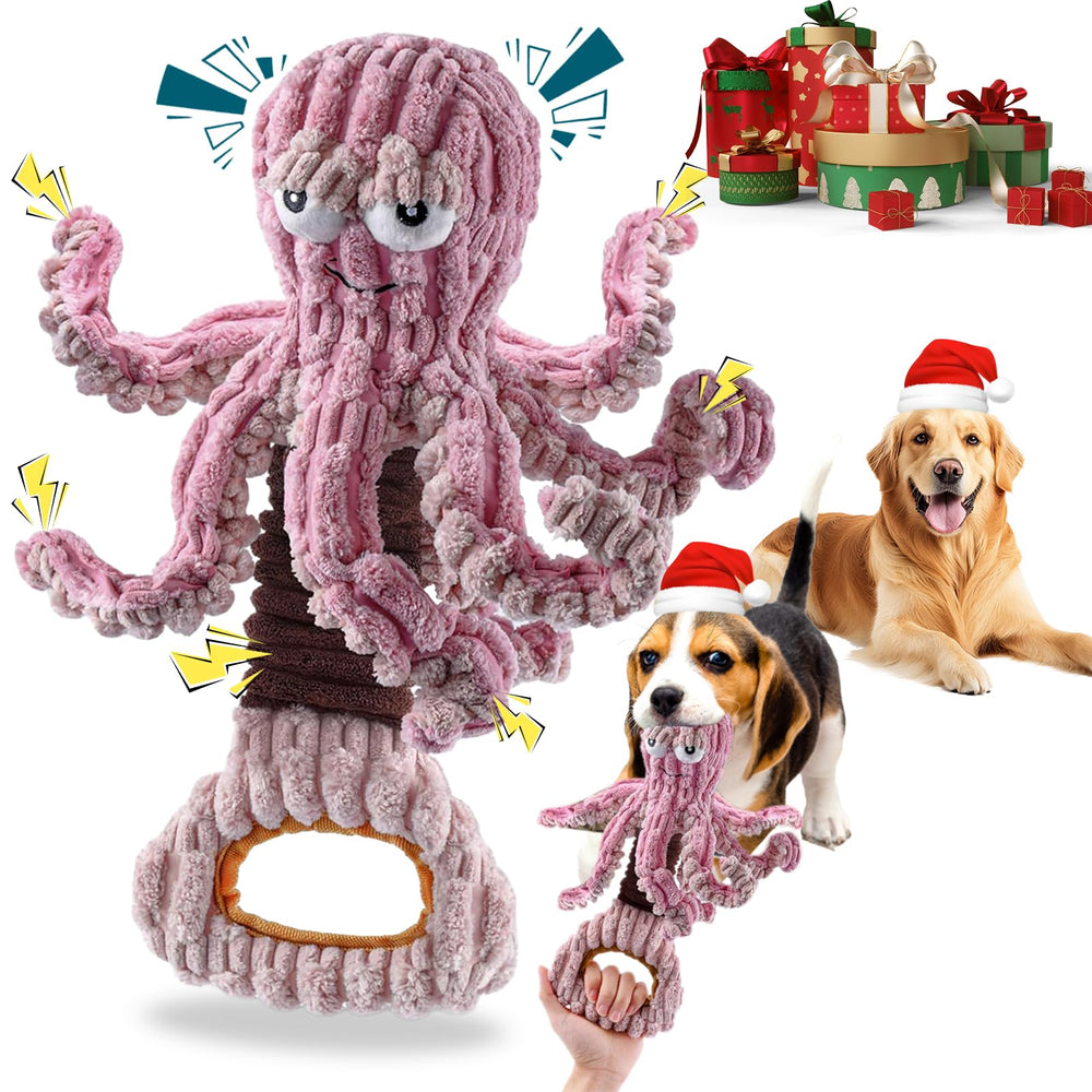 Juguete YZHDUXIU pulpo chirriante para perros, perfecto para juego activo y estimulación sensorial