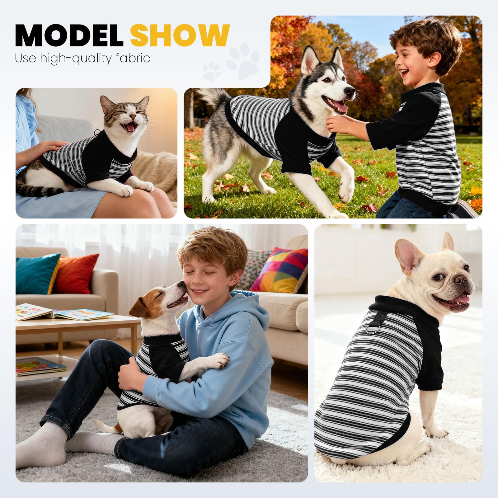 Camiseta YZHZIIR para perros grandes, ajuste cómodo y práctico.