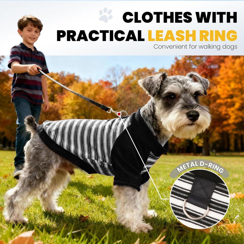 Camiseta para perro YZHZIIR con diseño de rayas de estilo clásico.