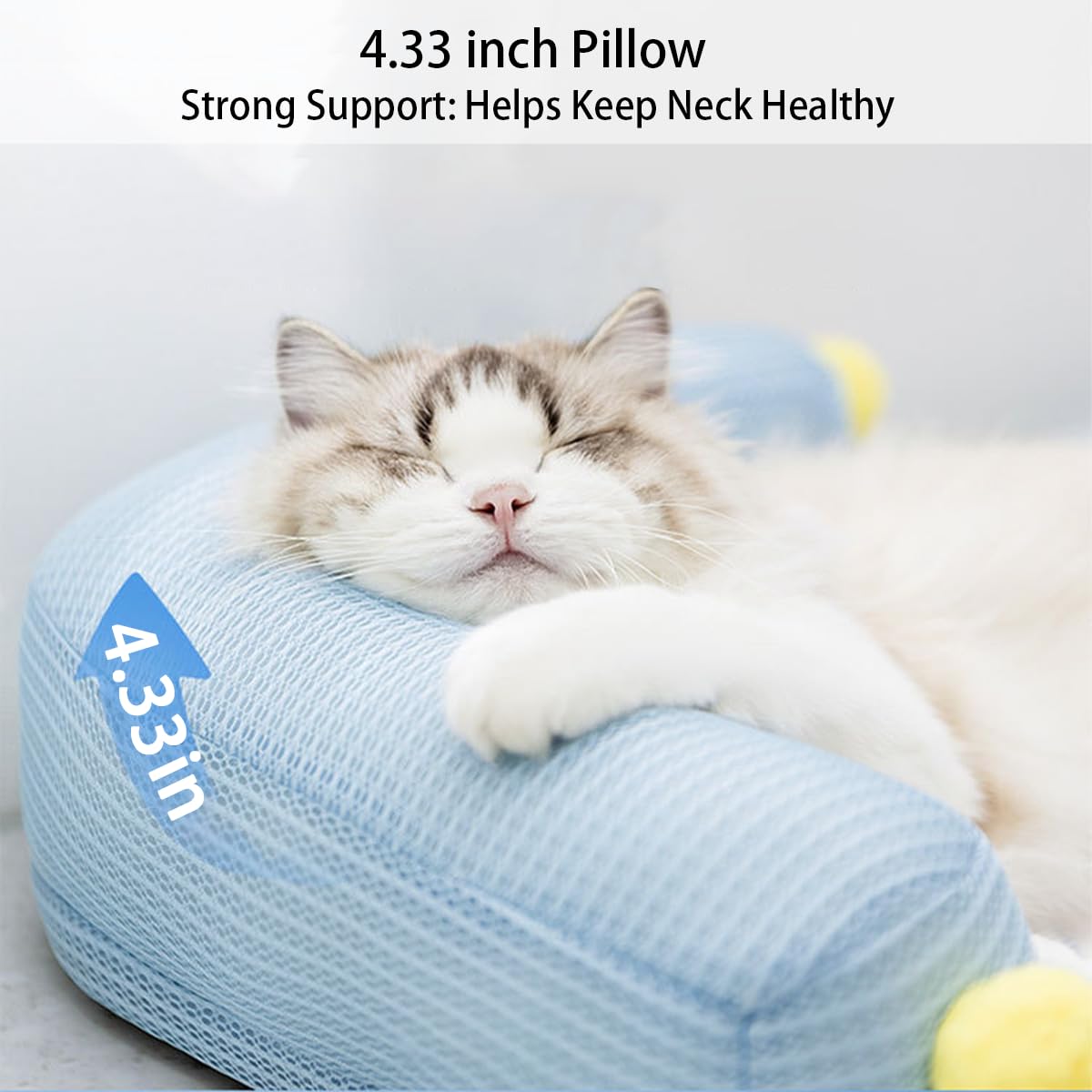 Sillón en L Zabplox para gatos brinda apoyo cómodo durante siesta.