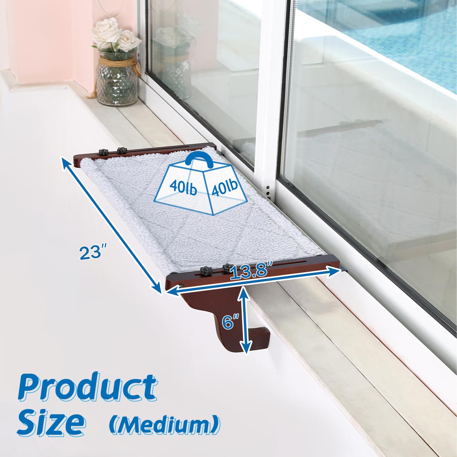 Zakkart capacidad de carga de 40 libras, apto para gatos grandes.