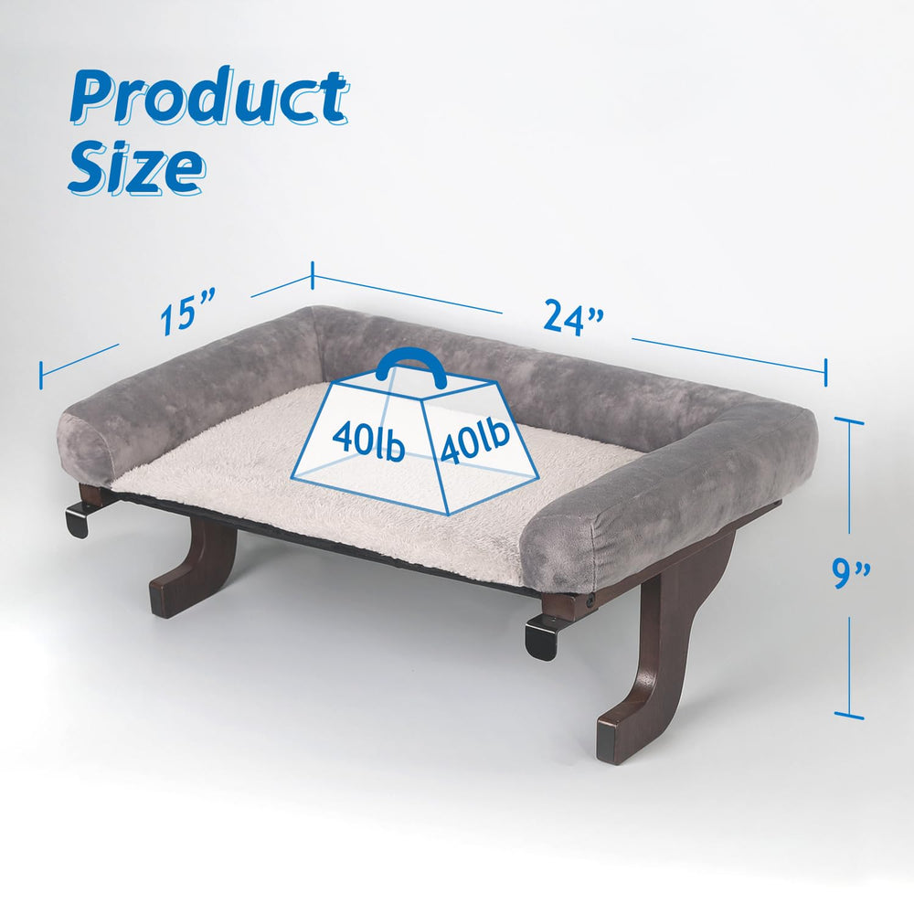 Zakkart cama para ventana, compatible con camas L y XL para espacios grandes.
