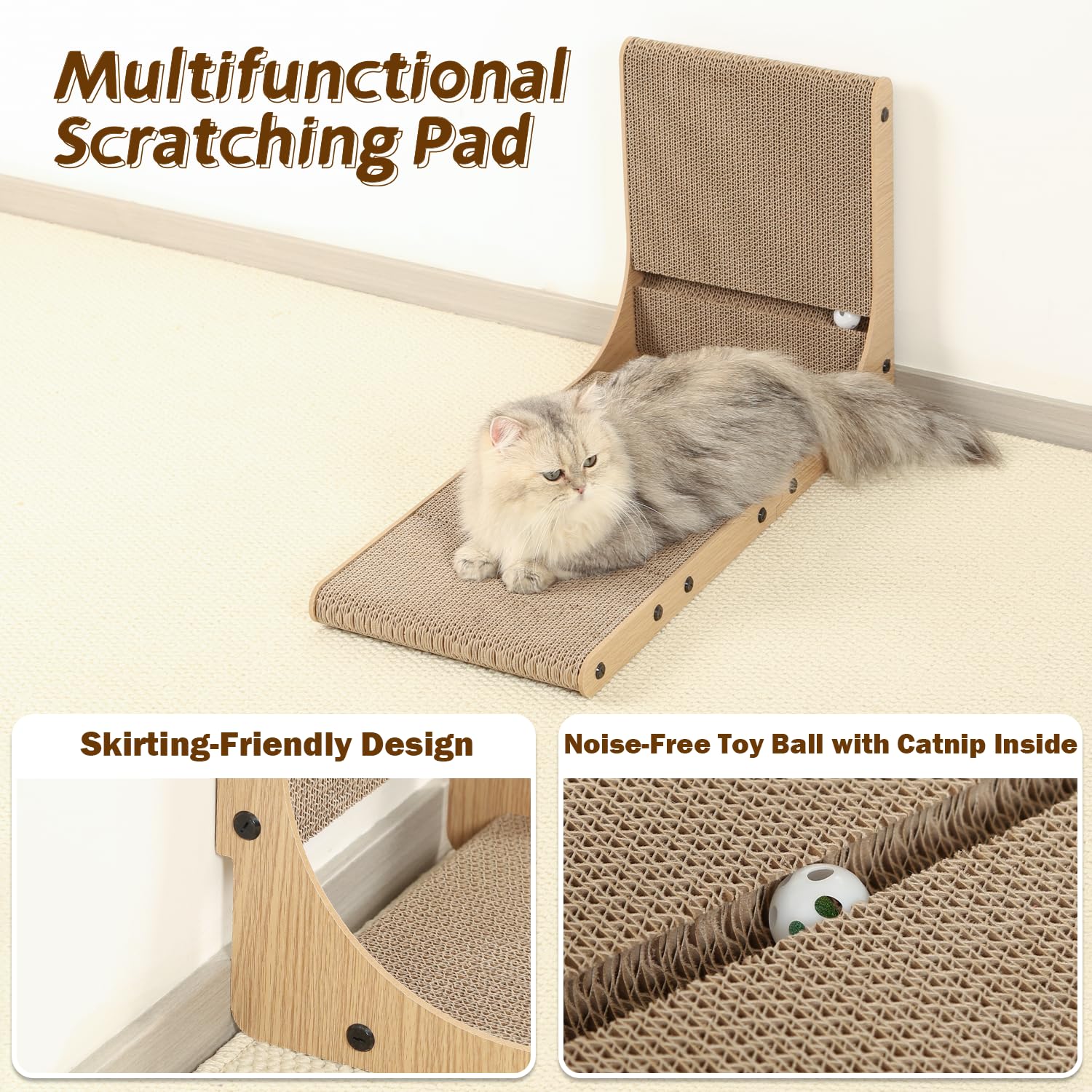Protege muebles con el rascador Zakkart para sofá y paredes.