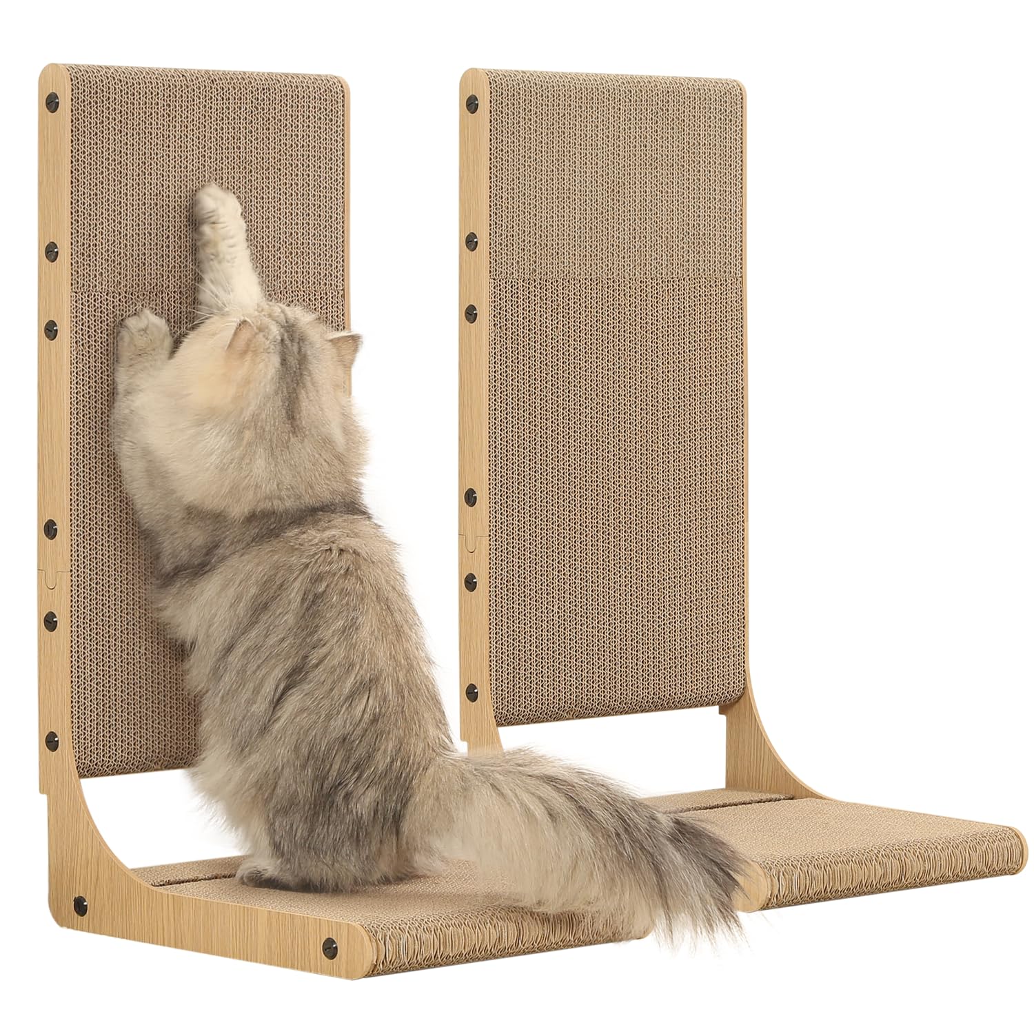 Rasca-gato vertical Zakkart de 25,6 pulgadas para uso interior y protección de muebles.