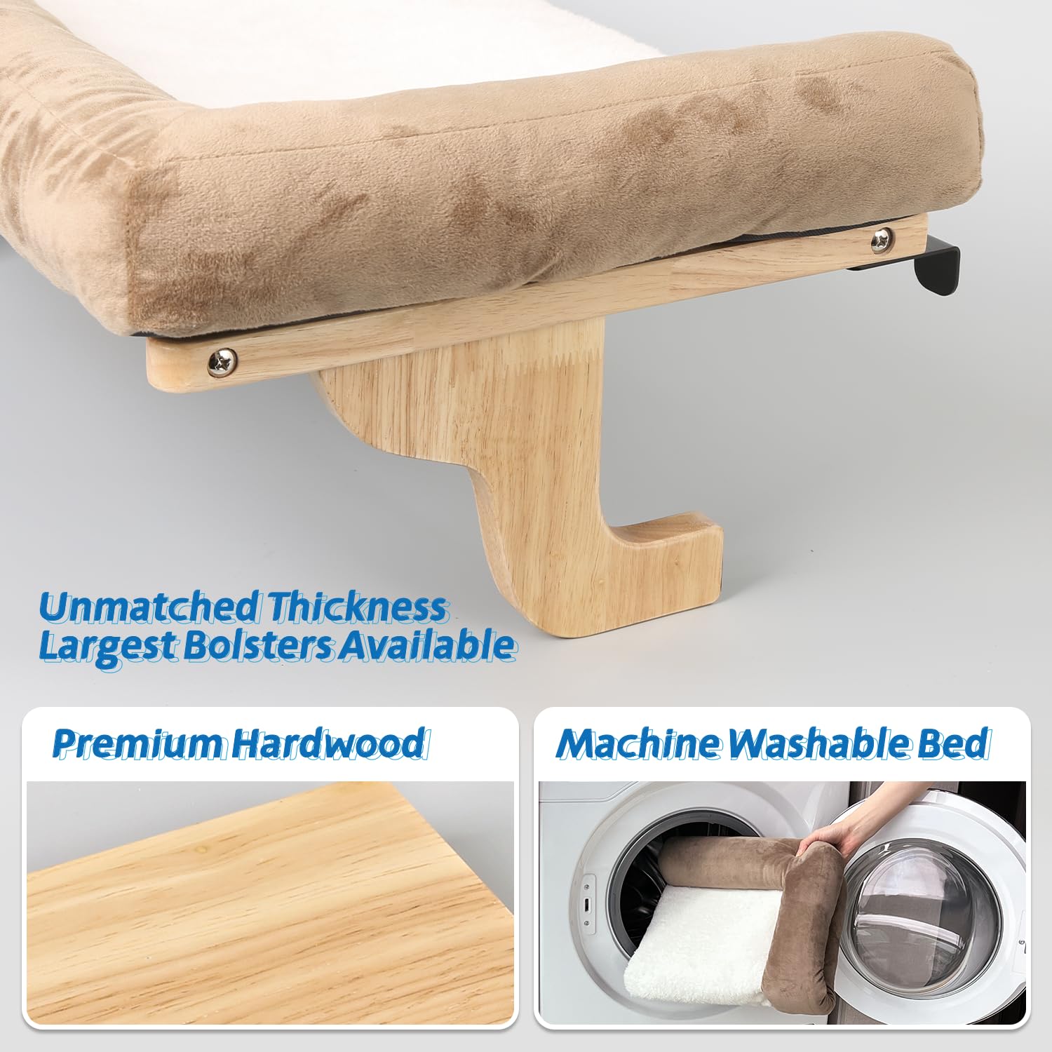 Zakkart soporte ajustable, se adapta a ventanales variados para gatos.