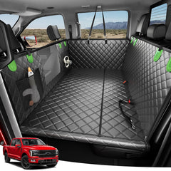 Zanch cobertor-asiento-trasero-perro-xl-verde ofrece espacio amplio para perros grandes en viaje.