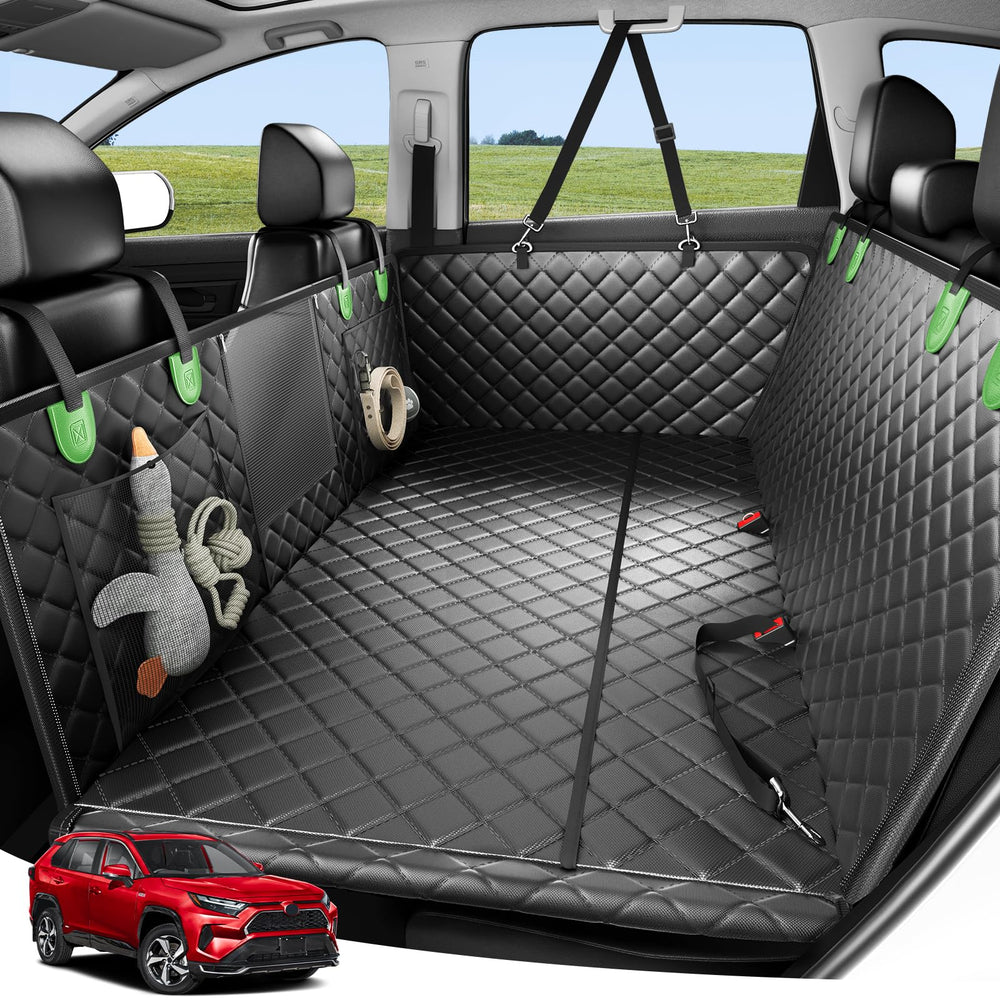 Funda Zanch para asiento de perro con base dura protegiendo el coche y mejorando el viaje.