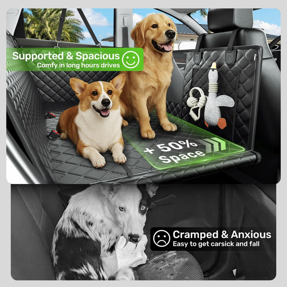Protección impermeable para perros en el coche, resistencia a pelo y suciedad.