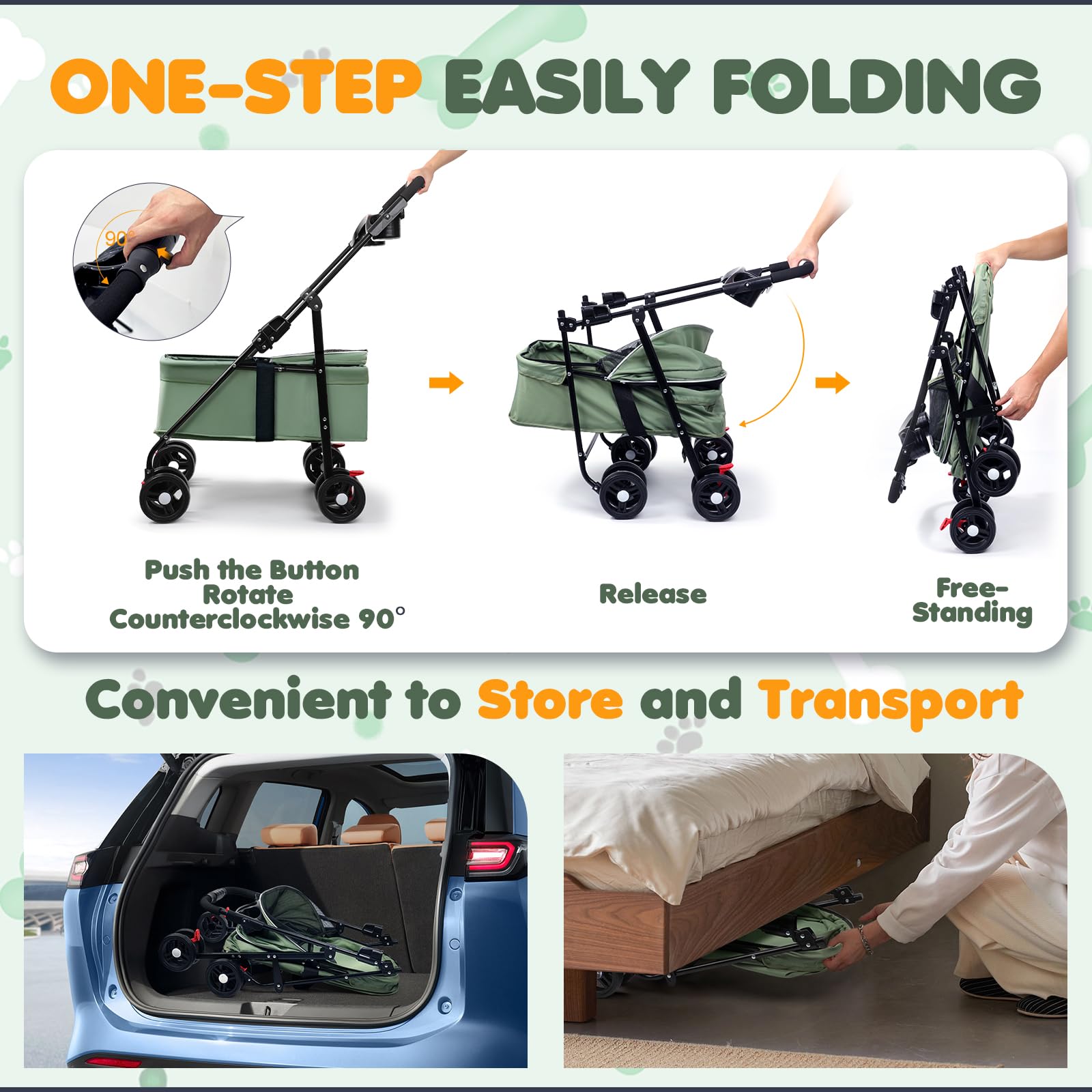 Zanthoxa Paseador: colchón impermeable suave y cómodo para paseos tranquilos.